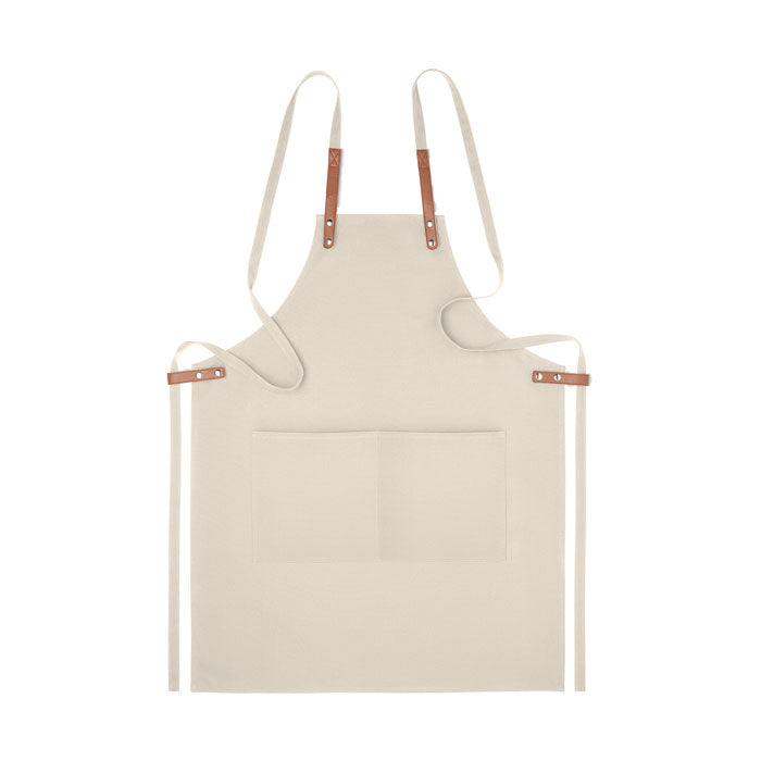 Branded Organic cotton apron 340 gr/m²