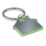 Branded House shape plastic key ring