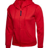 Branded Ladies Classic Full Zip Hooded Sweatshirt