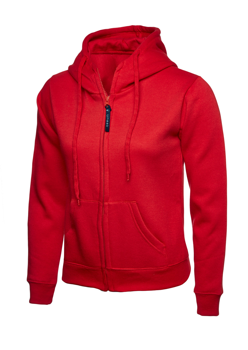 Branded Ladies Classic Full Zip Hooded Sweatshirt