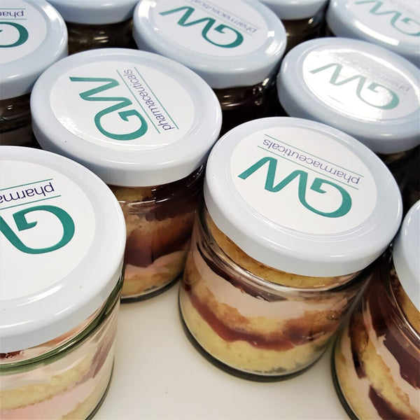 Branded 4 Cake Jars (Victoria Sponge)