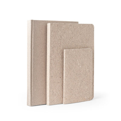 TEAPAD SEMI-RIGID. A5 notepad with semi-rigid cover made from tea leafs waste (65%)