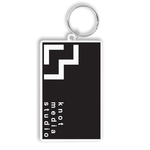 Recycled 80mm Rectangle Keyring