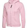 Branded Ladies Classic Full Zip Hooded Sweatshirt