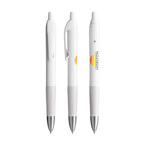 BIC® Intensity® Gel Clic, White, Blue Ink