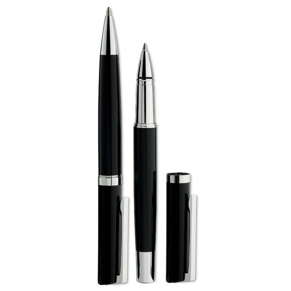 Pen and roller set in paper box