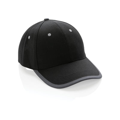 Branded Impact AWARE™ Brushed rcotton 6 panel contrast cap 280gr