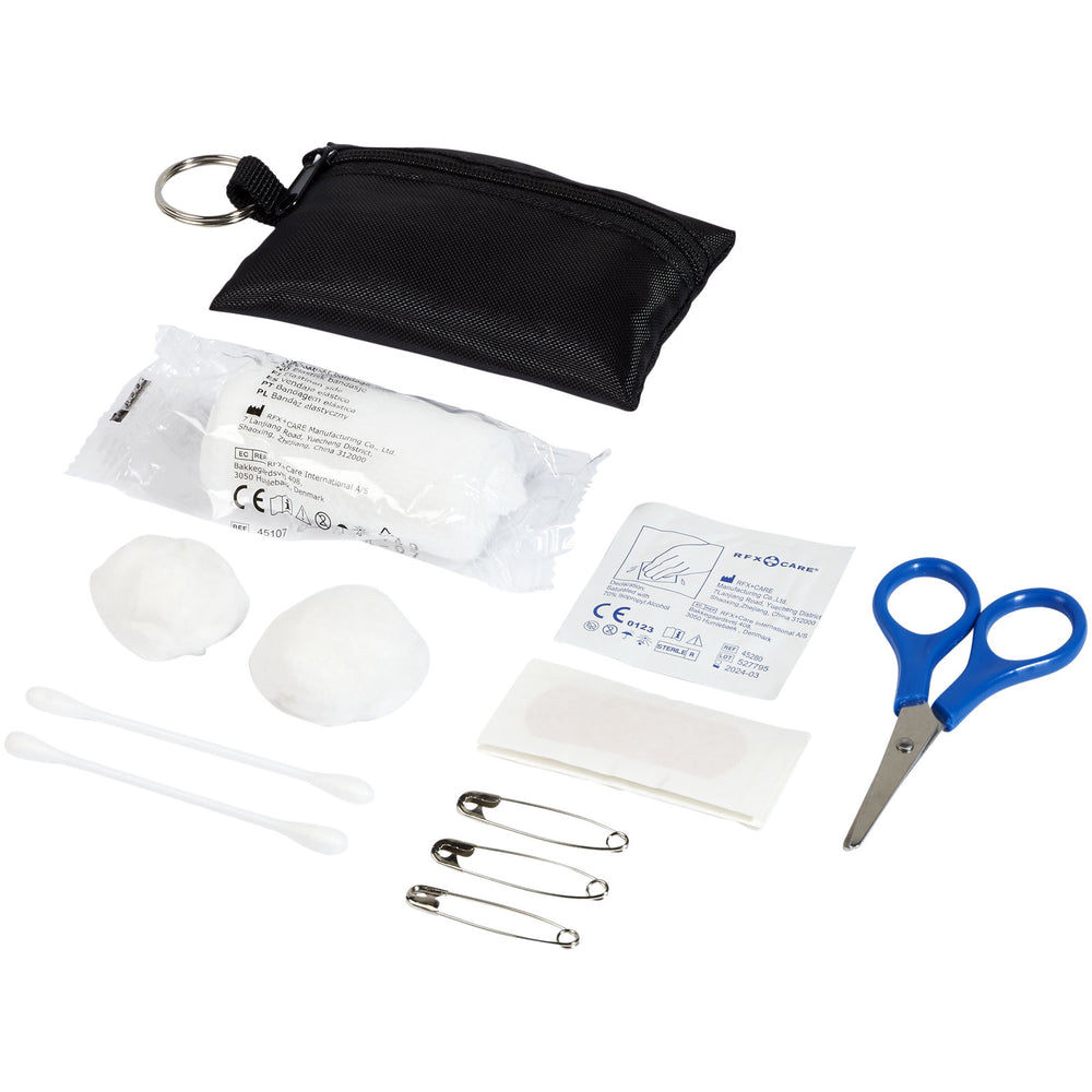Branded Valdemar 16-piece first aid keyring pouch