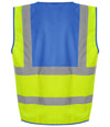 Pro RTX High Visibility Waistcoat Yellow/Royal Blue