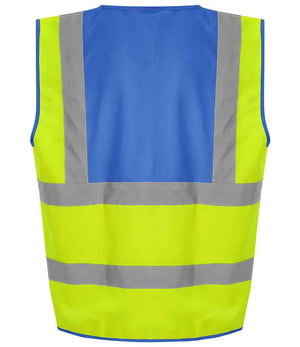 Pro RTX High Visibility Waistcoat Yellow/Royal Blue