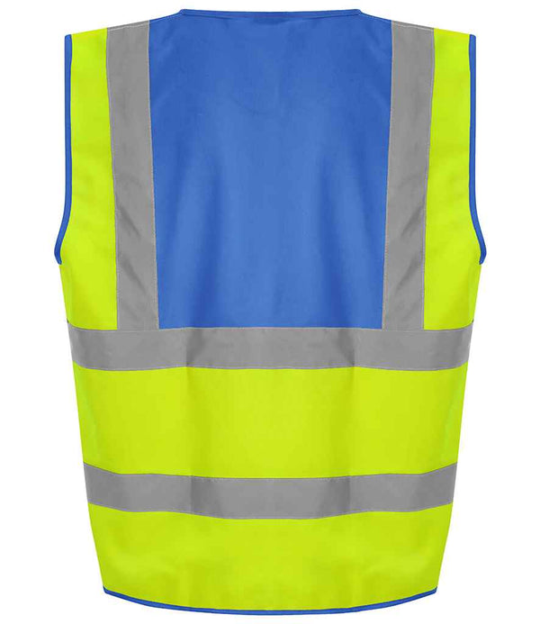 Pro RTX High Visibility Waistcoat Yellow/Royal Blue