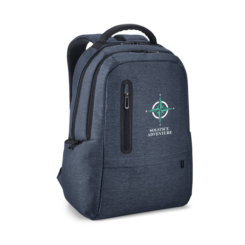 BOSTON. 17" Waterproof 2 Tone Nylon laptop backpack