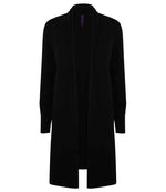 Branded Henbury Ladies Longline Open Cardigan