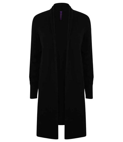 Branded Henbury Ladies Longline Open Cardigan
