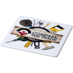 Renzo square plastic coaster - Low Minimum