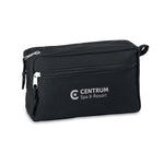 Branded 600D RPET toilet bag