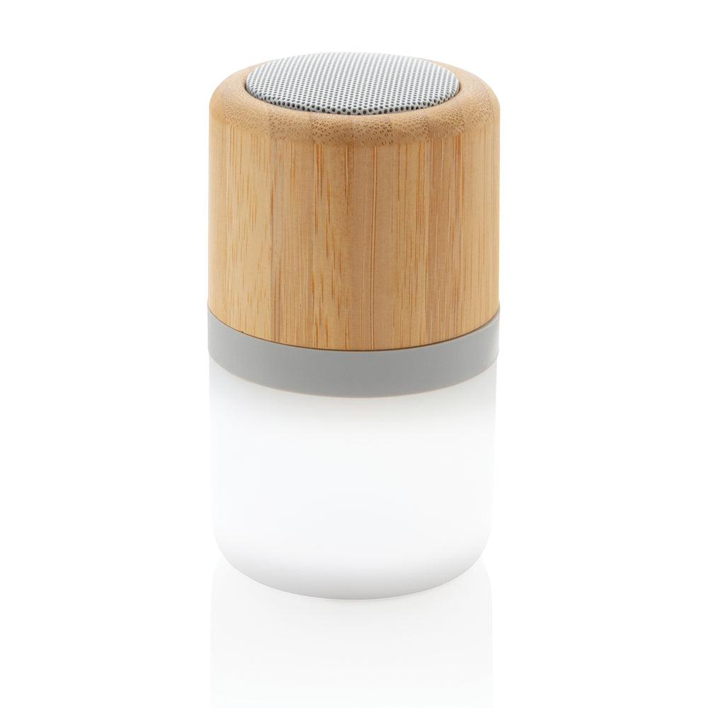 Branded Bamboo colour changing 3W speaker light