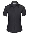 Russell Collection Ladies Short Sleeve Ultimate Non-Iron Shirt Black