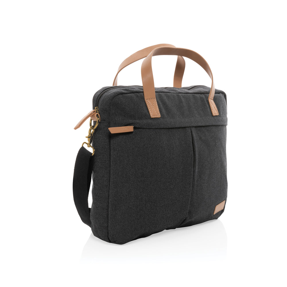 Branded Impact AWARE™ 16 oz. recycled canvas laptop bag