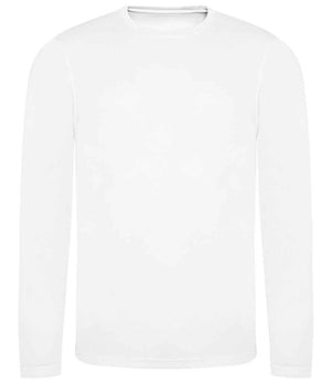 AWDis Cool Long Sleeve Wicking T-Shirt Arctic White
