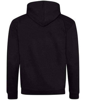AWDis Varsity Zoodie Jet Black/Heather Grey