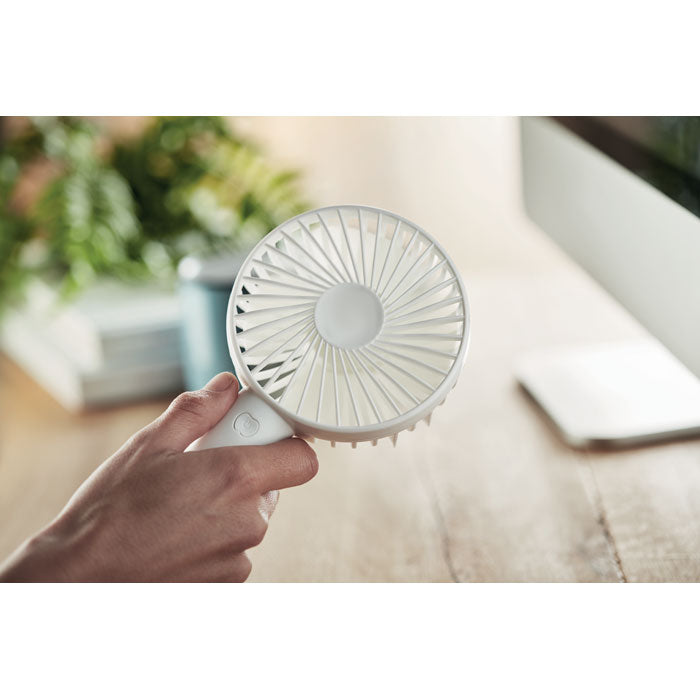 Branded USB desk fan with stand