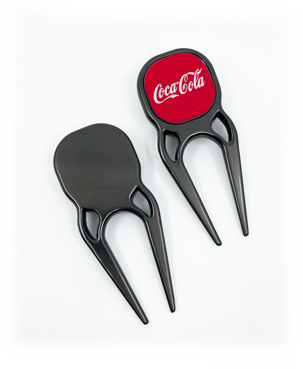 Branded Quatro golf divot repair tool
