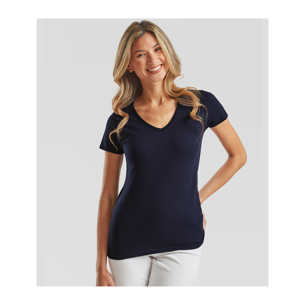 Fruit of the Loom Lady Fit Value V Neck T-Shirt