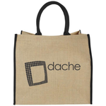 Harry coloured edge jute tote bag 25L