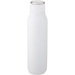 Branded Marka 600 ml copper vacuum insulated bottle with metal loop