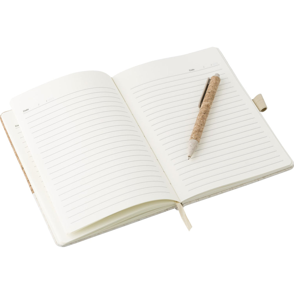 Branded Scotgrange Cork and linen notebook (approx. A5)