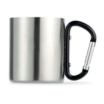 Metal mug & carabiner handle