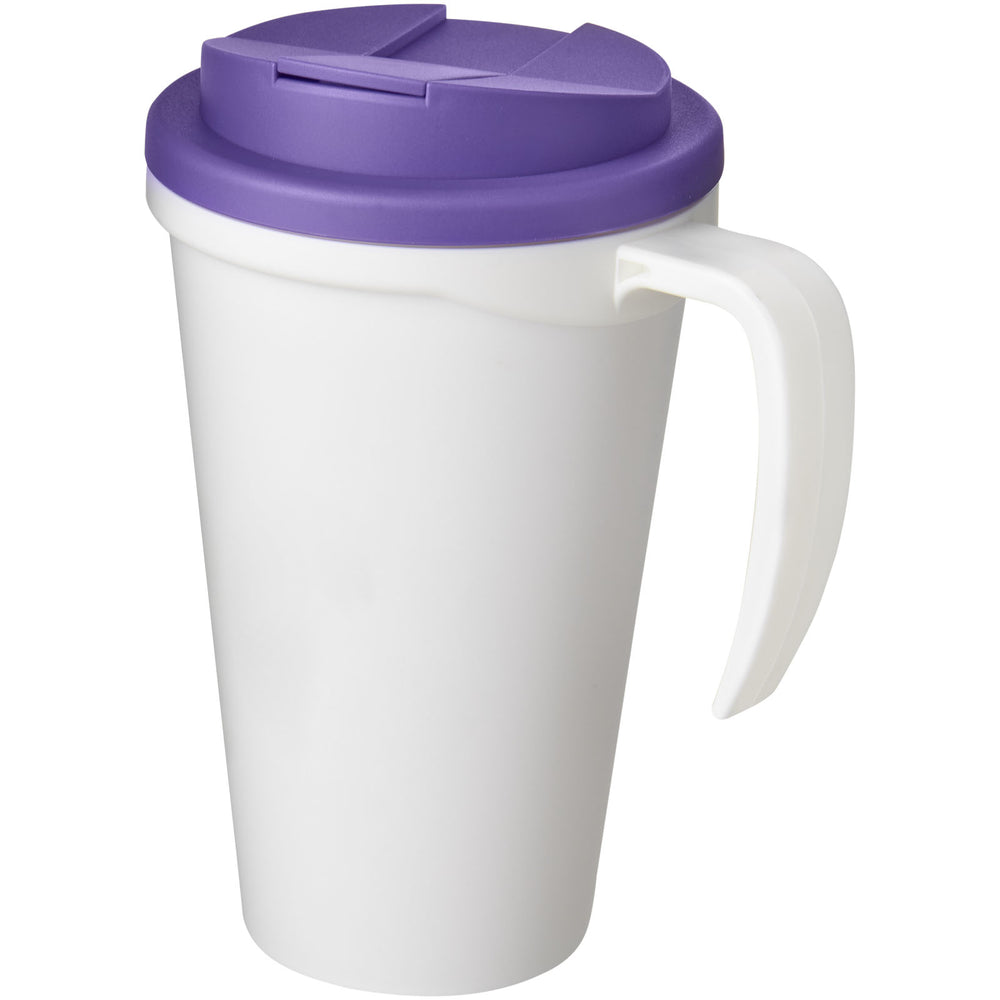 Branded Americano® Grande 350 ml mug with spill-proof lid
