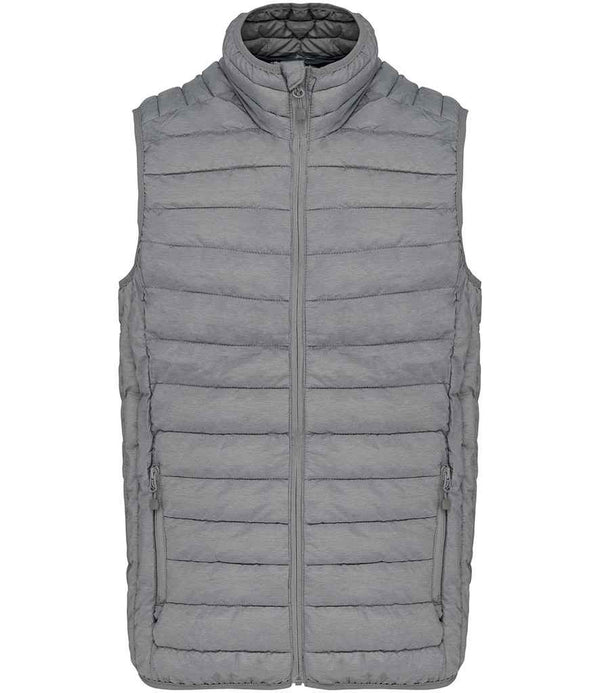 Kariban Lightweight Padded Bodywarmer Marl Silver