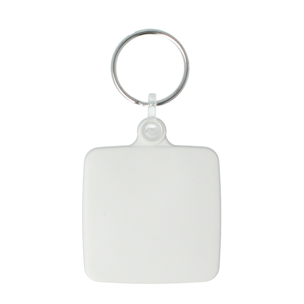 Recycled 45mm Square Keyring