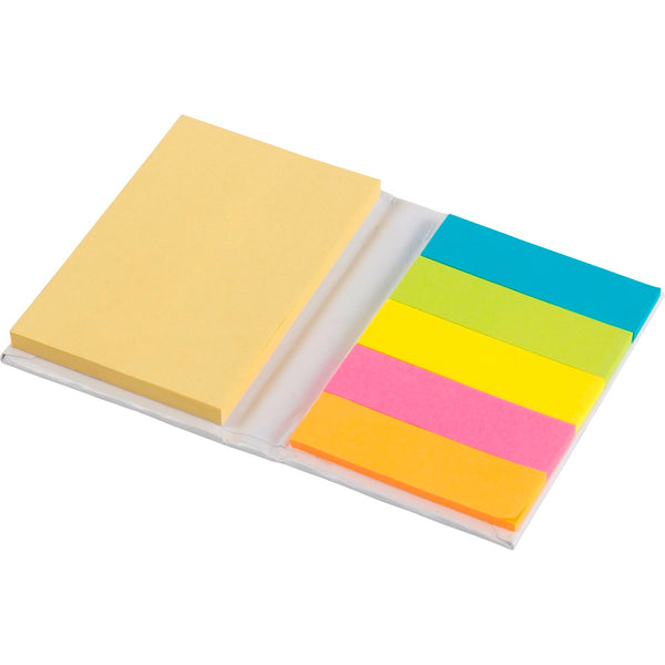 Branded Lakehouse Notebook with sticky notes