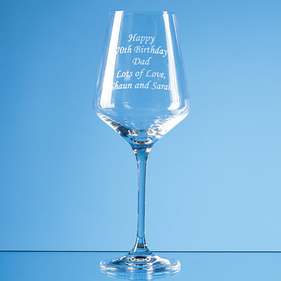 Branded 390ml Infinity Red Wine Glass