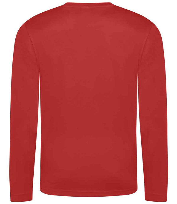 AWDis Cool Long Sleeve Wicking T-Shirt Fire Red