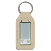 Branded Long Square Shaped Keyfob with Domed Medallion