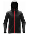 Stormtech Orbiter Hooded Soft Shell Jacket Black/Bright Red