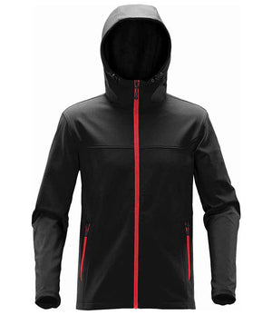 Stormtech Orbiter Hooded Soft Shell Jacket Black/Bright Red