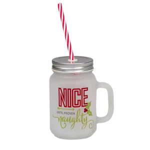 Frosted Glass Mason Jar