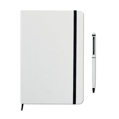 Branded A5 notebook w/stylus 72 lined