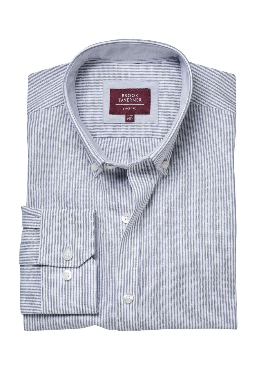 Branded Brook Taverner Lawrence Stretch Oxford Shirt