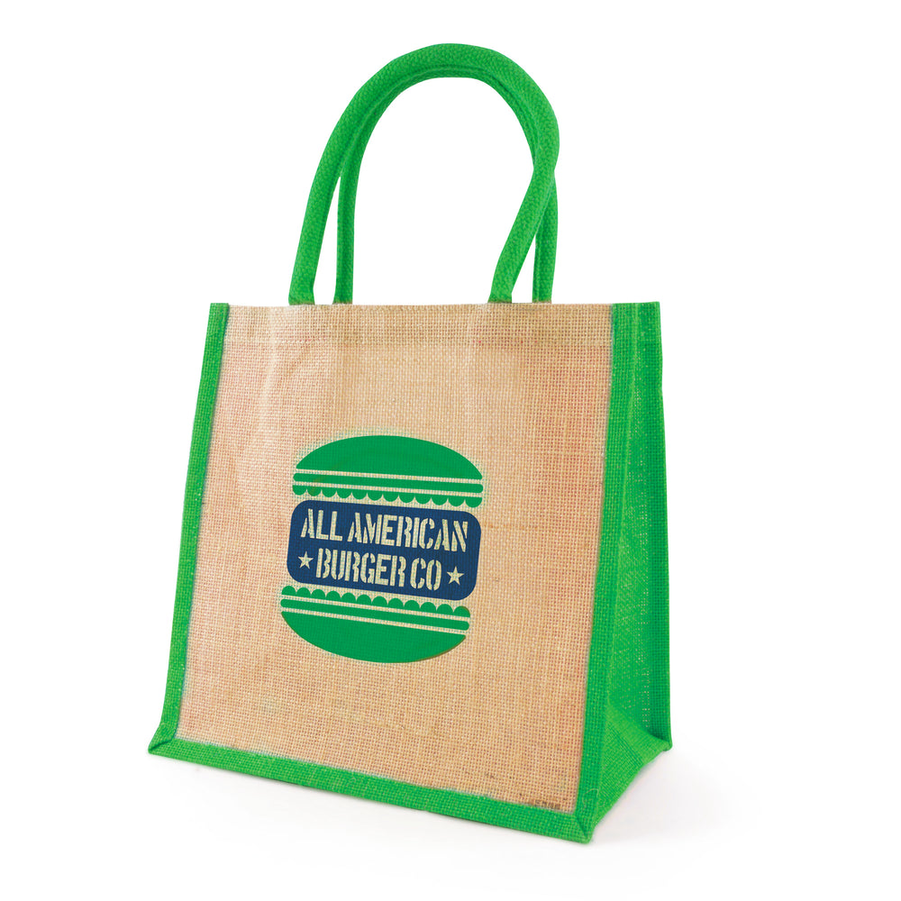 Branded Medium Jute Bag - Halton