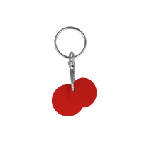 Multi Euro Trolley Coin Keyring