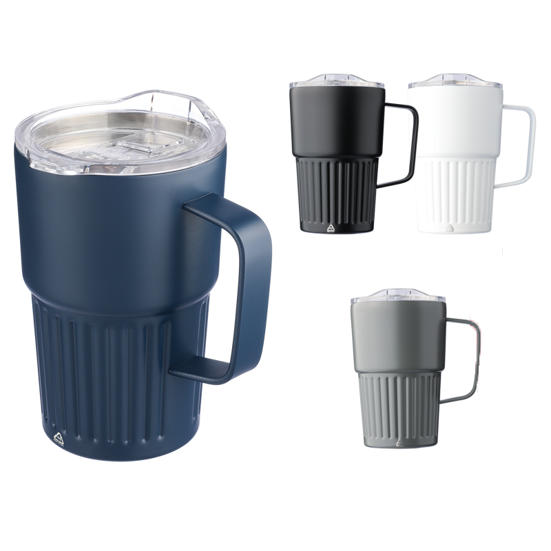 The Calo - Recycled stainless steel double walled travel mug (450ml)
