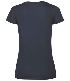 Fruit of the Loom Lady Fit Value V Neck T-Shirt Deep Navy