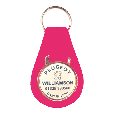 Branded Pear Shaped Keyfob with Dome