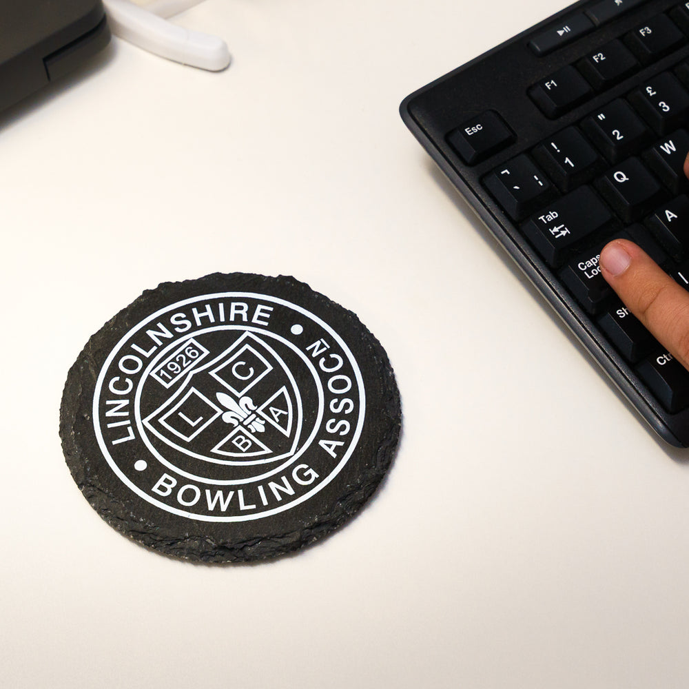 Branded Slate Coaster - Round
